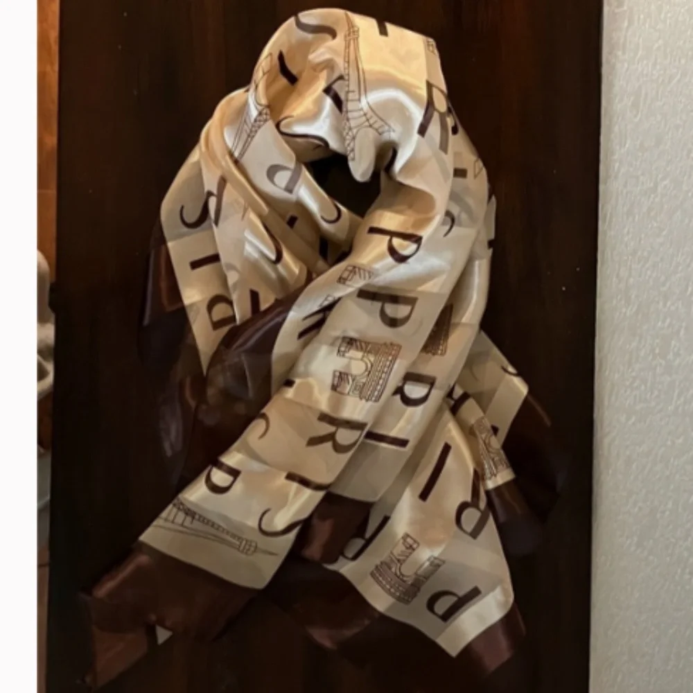 Vintage Scarf Paris Landmarks